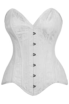 Amazon.com: Top Drawer White Satin w/White Lace Overlay